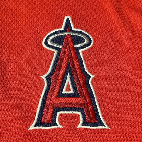 Los Angeles Angels of Anaheim Jersey Majestic Adult Large Red Blank MLB 2013 - Picture 6 of 12